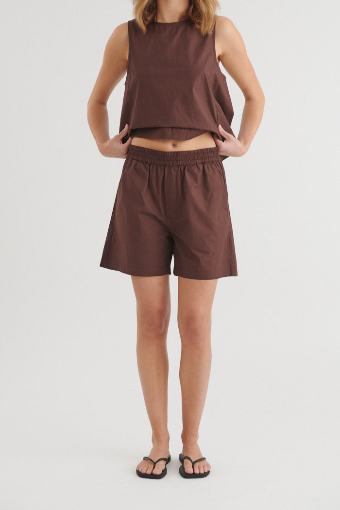 Basic Apparel Silje Shorts Shorts 864 Chicory coffee